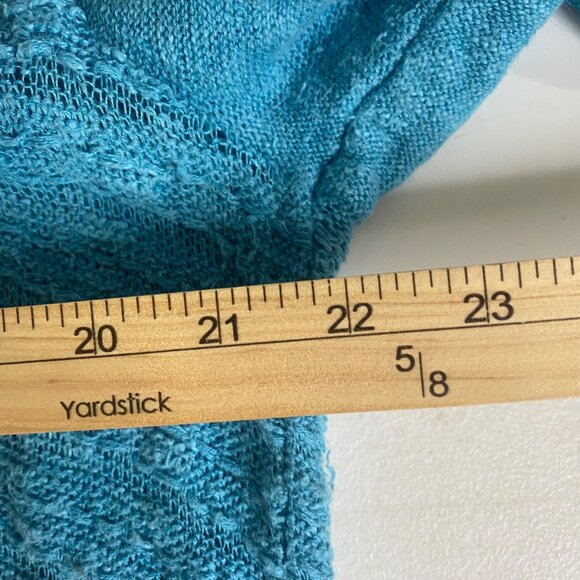 Eileen Fisher Linen Blend Knit‎ Sweater XL Blue Lightweight Casual - Picture 7 of 10